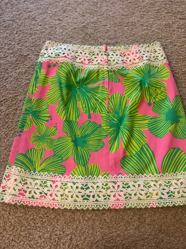 Lilly Pulitzer white label vintage lace skirt - Image 6