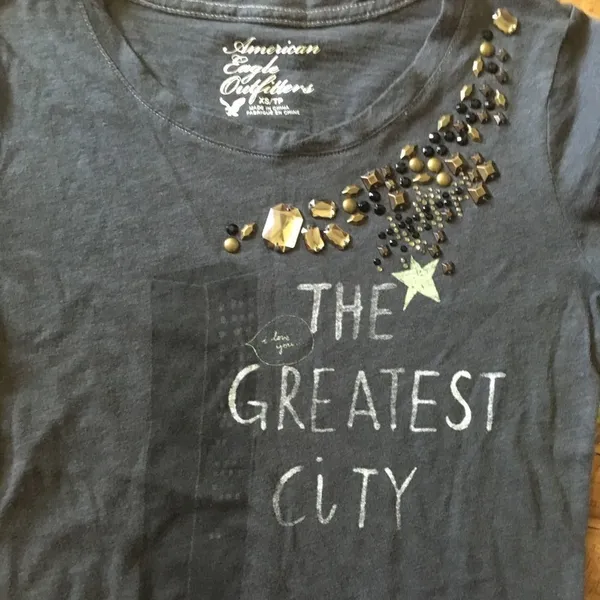 Hello, The Greatest City AEO slim T-shirt - Image 2
