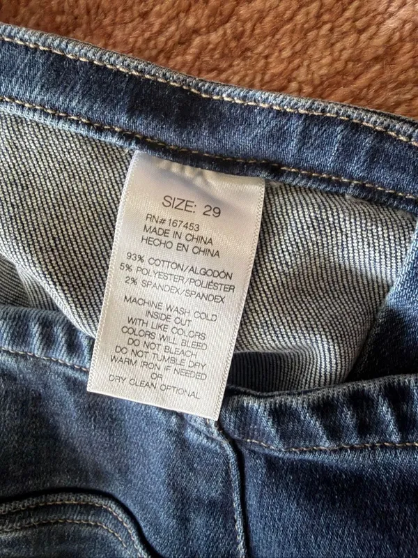 NERO by Blenca Wide Leg Jeans Size 29 Blue Stretch Denim NWT - Image 3