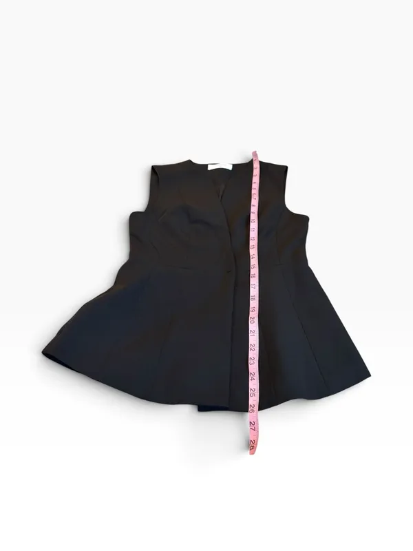 COMMENSE black peplum vest Size M - Image 4