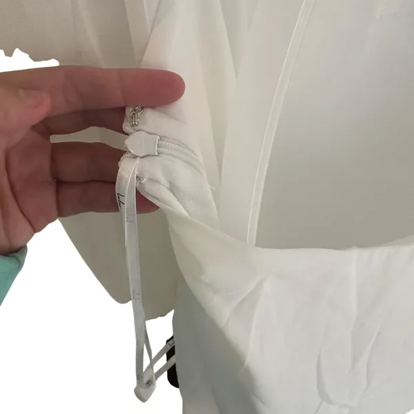 Lulu’s White Garden Bliss Long Sleeve Cutout Mini Dress XL Cocktail Bridal Party - Image 6