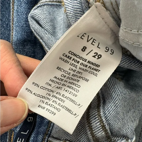Level 99 Blue High Rise Skinny Jeans Women 8 Classic Fall Casual Denim Anthro - Image 12