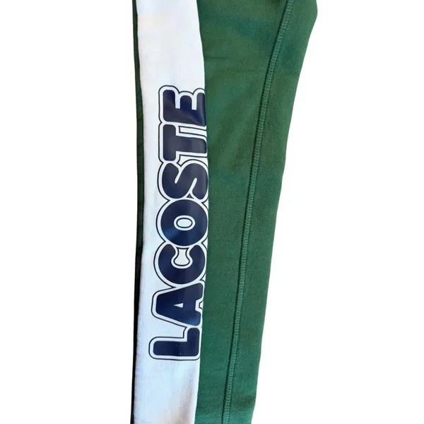 Lacoste Sport Womens Green White Side Stripe Graphic Jogger Sweatpants US M FR 4 - Image 3