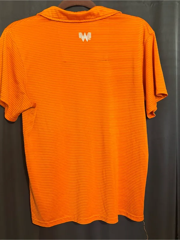 Whataburger women’s size small short sleeve employee blouse - Image 5