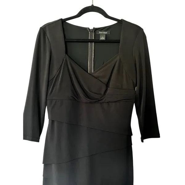 White House Black Market Tiered Sheath‎ bodycon dress - Image 3