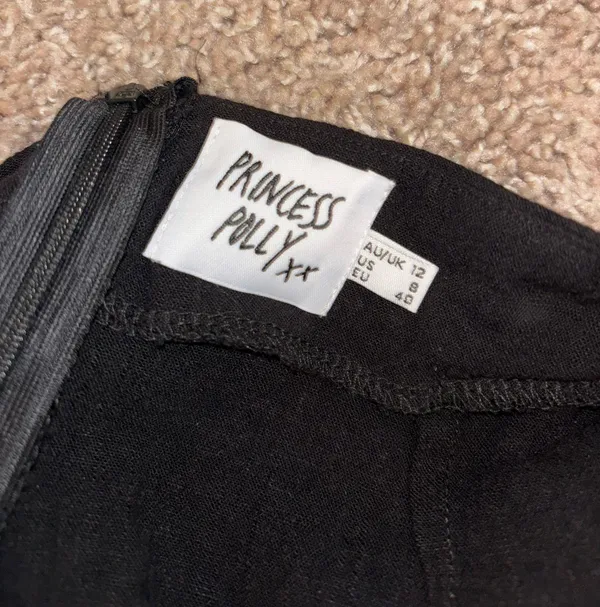 Princess Polly Black Mini Skirt - Image 3