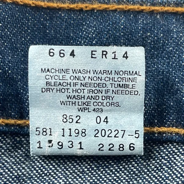 Vintage 90s Levi's 664 Jeans USA Made High Rise Mom Tapered Denim 30x28‎ 12 M - Image 9
