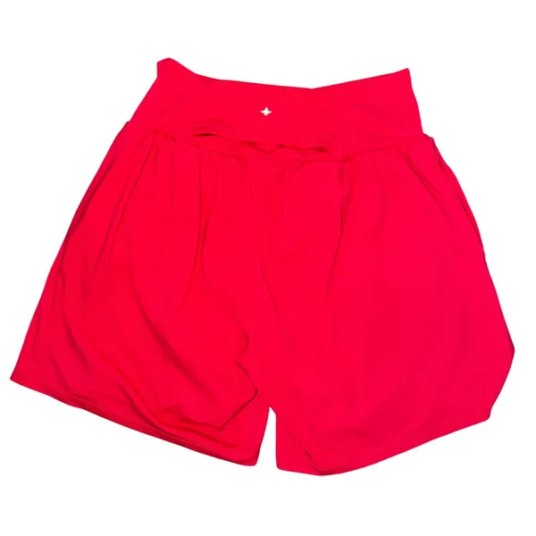 Halara High Waisted Activewear Shorts Hot Pink XL Nylon Elastane Back Pocket - Image 2
