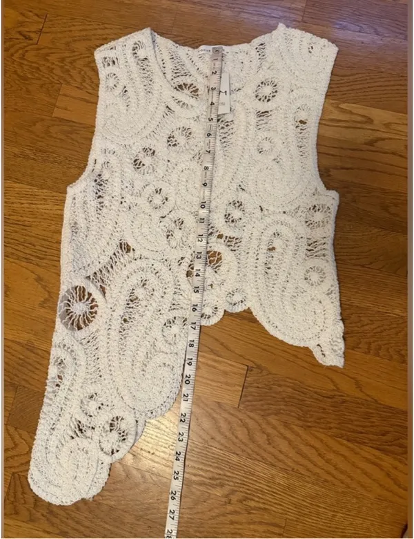 White Lace Two-Piece Skirt Set - Women's Summer Outfit size M - Image 14