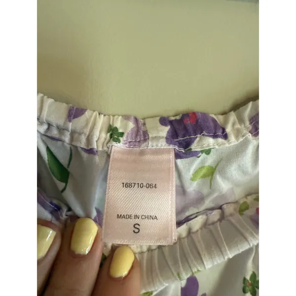 Victoria's Secret Purple Floral Cotton‎ Pajama Pants Small 168710-064 - Image 2