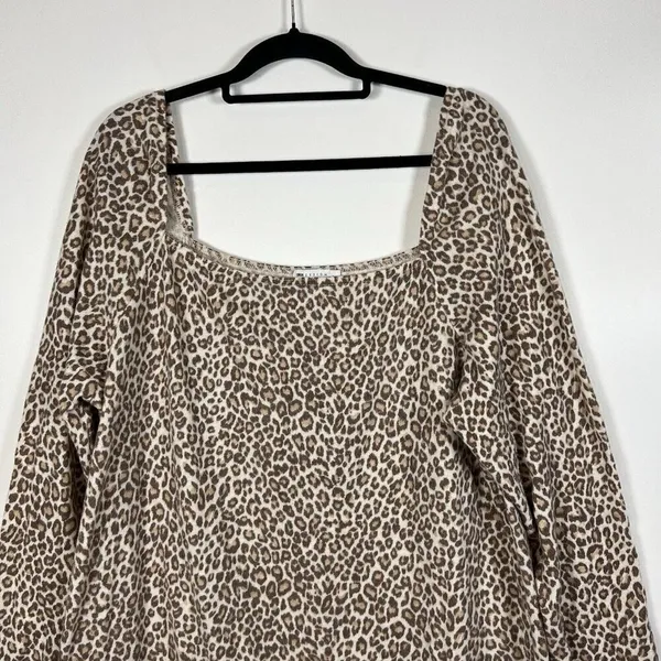 ASOS Curve Animal Print Long Dress Long Sleeves Women’s‎ Plus Size 24 - Image 6