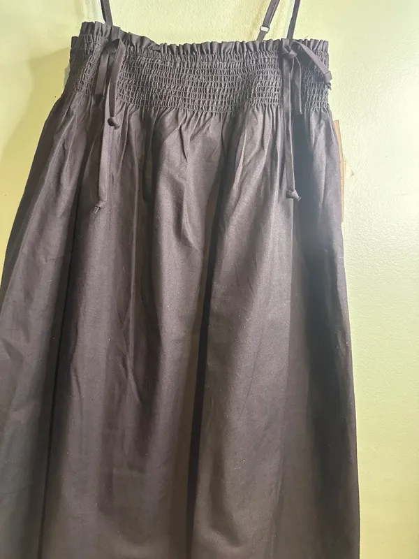 NWT No Boundaries Black Cotton Smocked Sundress NWT XXS 00 Sleeveless Mini Dress - Image 2