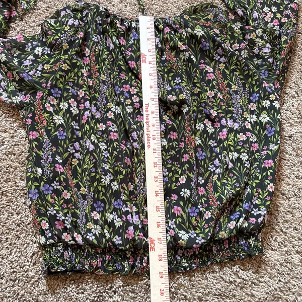 Amanda‎ Uprichard Orleans Long Sleeve Top in Charmont Size Medium Boho Floral - Image 9