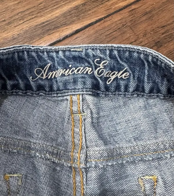 American Eagle Outfitters Vintage Embellished Distressed Denim Shorts - Image 6