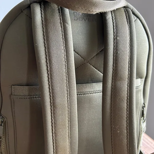 Dagne Dover Dakota Neoprene Backpack Medium Dark Moss Green Laptop Bag - Image 5