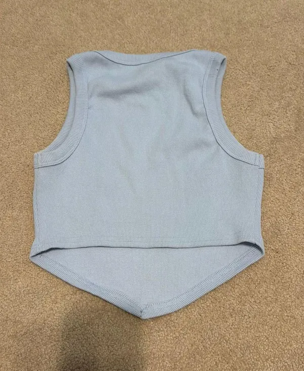 Hey babe top Blue - Image 2