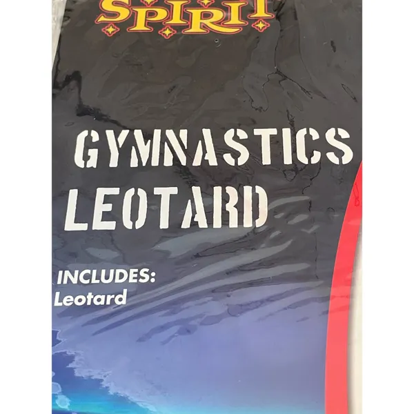 Spirit Halloween Red Metallic Gymnastics Bodysuit - Image 6