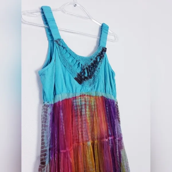 Anthropologie Lola P. Boho Tie Dye Maxi - Image 3