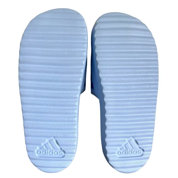 Adidas Adeilette Platform Unisex Blue Slip On Sandals Size 9 or 10 #487 - Image 8