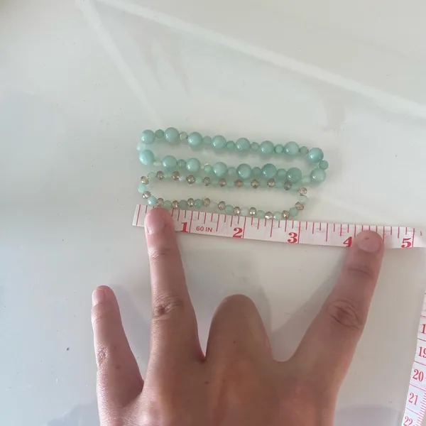 Seafoam Beaded Bracelets Set of 2 - Image 4