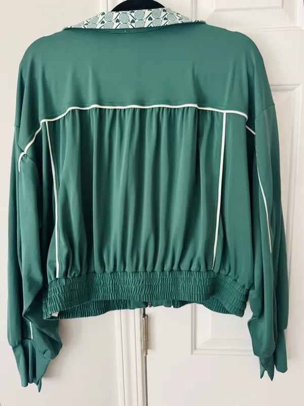 Anthropologie Daily Practice Sport Club Track Crop Jacket, Size XL - Image 14