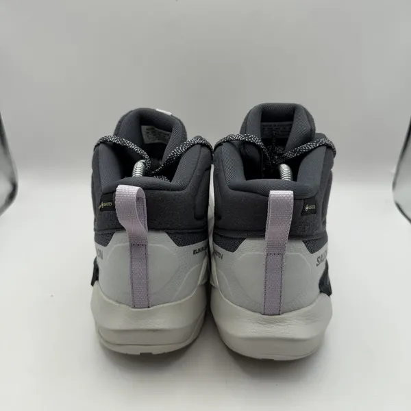 Salomon Elixir Activ Mid Waterproof Hiking Boots Shoes Womens Sz 9.5 Gray White‎ - Image 3