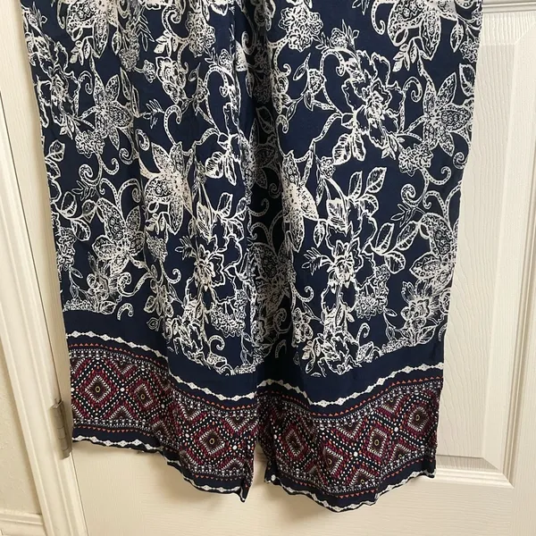 Larsyn & Lily Floral Navy Jumpsuit size X-Large - Image 6