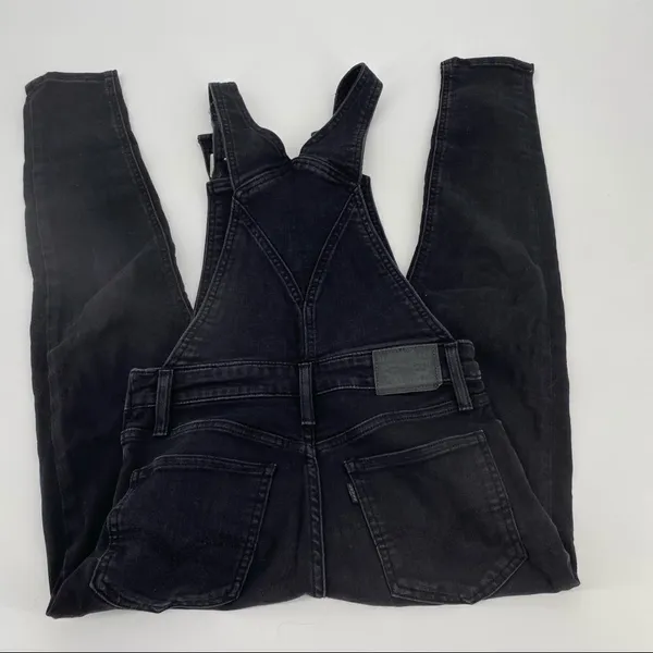 Levi’s Sexy Soft Black Denim Skinny Fit Overalls Size‎ 26 Size 2 - Image 8