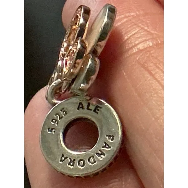 Pandora Disney Minnie Mouse Mom Double Dangle Charm 782615C01 S925 - Image 4