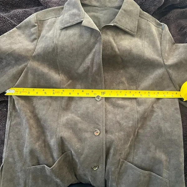Vintage Suede Abe Schrader Jacket Size Large Brown - Image 8