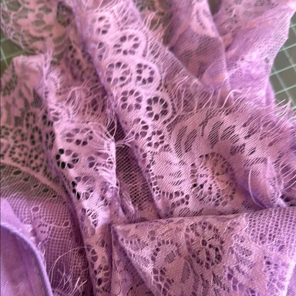 Lavender Lace Poncho Top Purple - Image 5