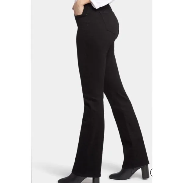 NYDJ Women's Barbara Bootcut Jeans Midrise Non Ripped Black Size 2 #761 - Image 4