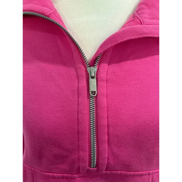 Lululemon Scuba Oversized‎ Half-Zip Hoodie Pink XS/S LW3FJ6S - Image 5
