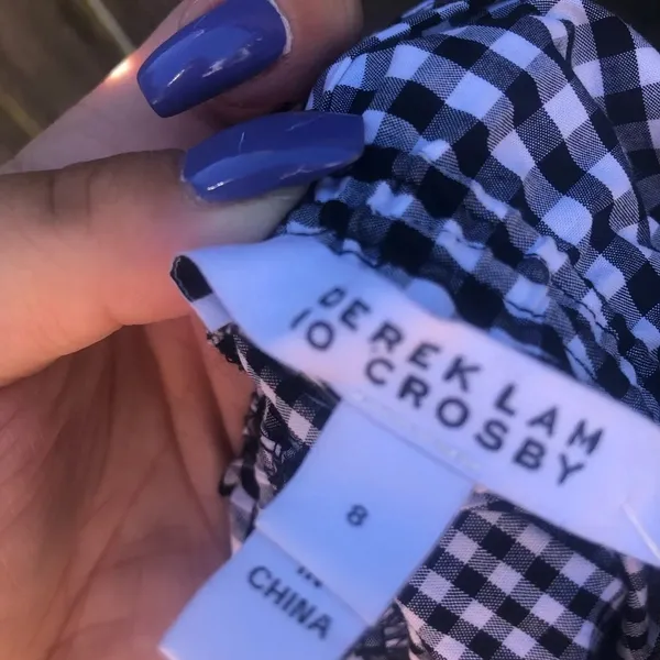 Derek Lam Crosby Gingham Preppy Tassel Tank - Image 3