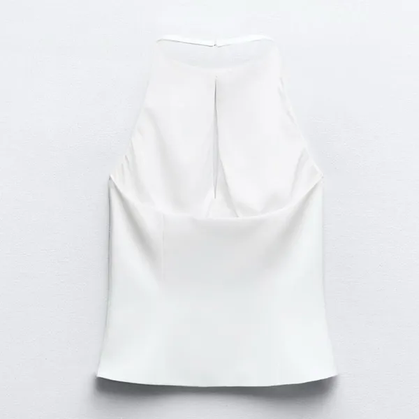 Zara JEWEL‎ BOW HALTER TOP Size XXL - Image 7
