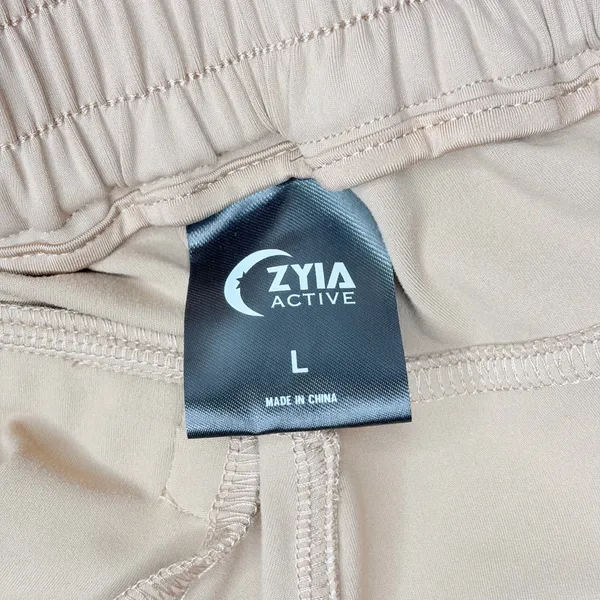 Zyia Active Athletic Pants Casual Khaki Joggers - Image 5