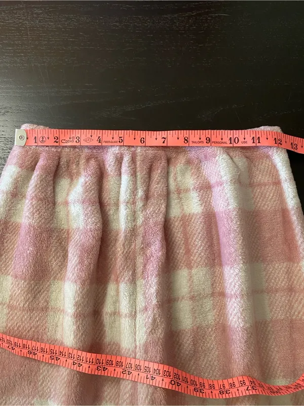 Kids Plush Pink Plaid Pajama Pants - Cozy Soft Sleepwear - Image 2