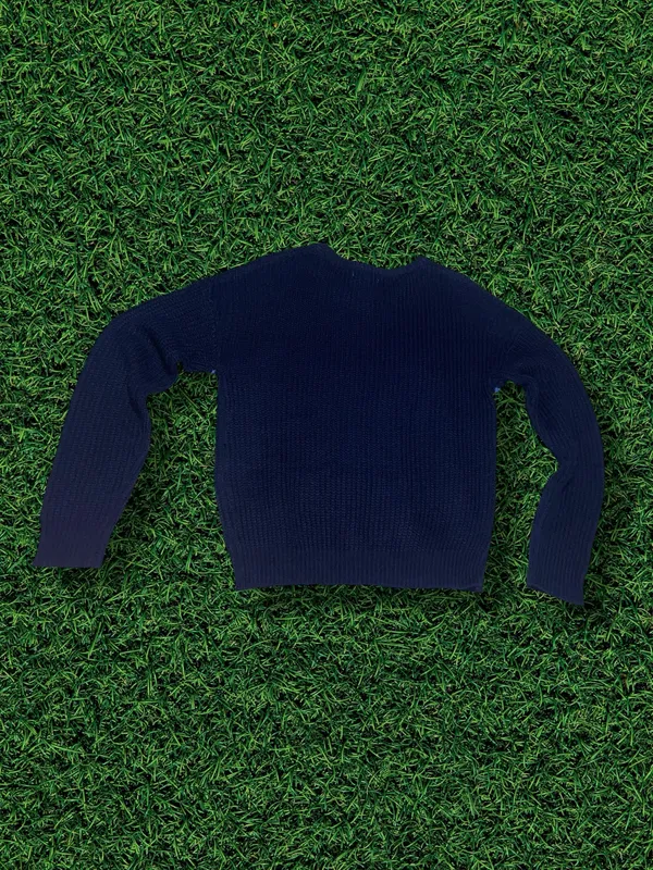 Navy Striped Oversized Sweater Multiple - Image 2
