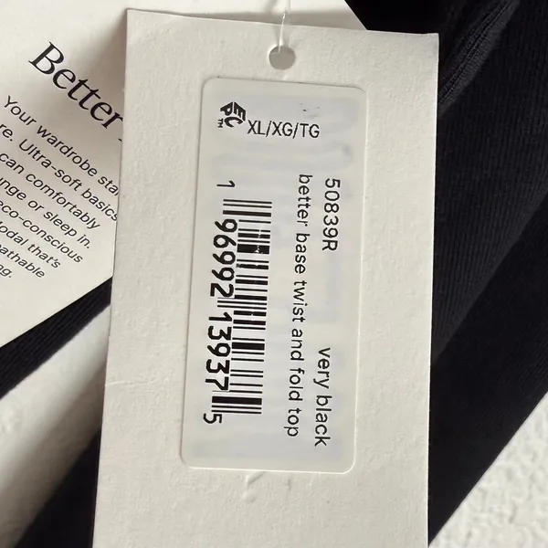 Spanx Better Base Twist and Fold Long Sleeve Wrap Top in Black Size XL NWT - Image 5