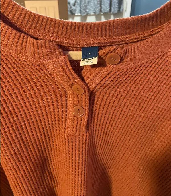 Old Navy Waffle Long Sleeve Knit - Image 2