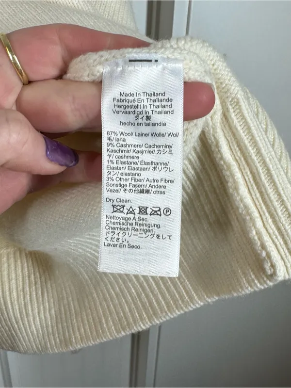 Madewell‎ SoftWool Boxy Crewneck Sweater size XL NT602 NEW heather cloud - Image 4