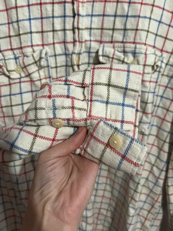 ZARA Plaid Country Cotton Long Sleeve Shirt - Image 6