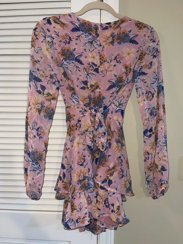Altar'd State Pink Romper Floral - Image 2