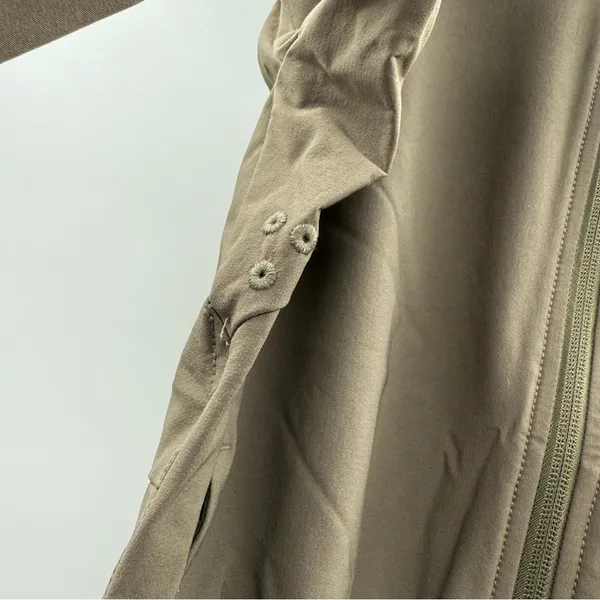 Prana Halle AT Long‎ Sleeve Full Zip Hooded Jacket in Slate Green Sz S NEW - Image 6