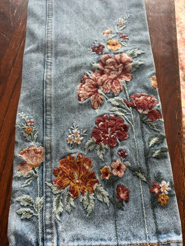 Driftwood Embroidered Jeans - Image 3