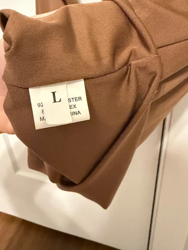 Brown Crop Top Tank Top Size L - Image 3