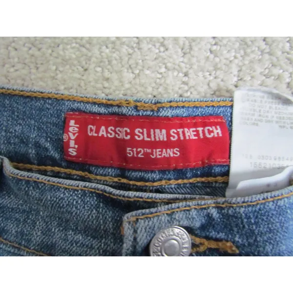Vintage Levi's 512 Classic Slim Stretch Jeans Size‎ 30 Medium Wash High Rise - Image 4