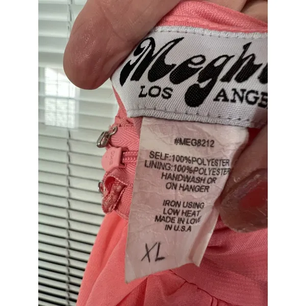Meghan LA Enchanted Garden Maxi Dress Buff PINK XL NWT‎ $476 - Image 8
