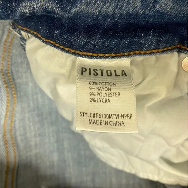 PISTOLA Arielle Skinny Jeans Frayed Hem sz 26 - Image 7