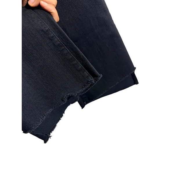 Mother The Insider Crop Step Fray Jeans in Not Guilty Black Mid Rise Size 29 - Image 5